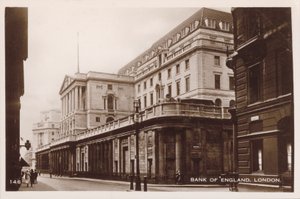 İngiltere Bankası, Londra (s/b fotoğraf) by English Photographer