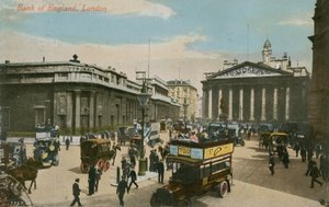 İngiltere Bankası, Londra. 1913 yılında gönderilen kartpostal. by English Photographer