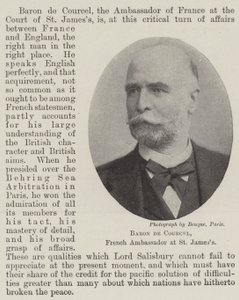 Baron de Courcel, Fransa