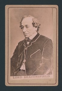 Benjamin Disraeli, kartvizit by English Photographer