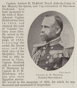 Kaptan AK Bickford, Terfi Tümamiral by English Photographer