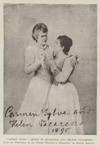 Carmen Sylva (Romanya Kraliçesi) ve Helene Vacaresco by English Photographer
