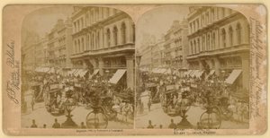Cheapside, Londra; stereoskopik görüntü by English Photographer