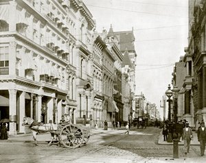 Chestnut Street, Philadelphia (s/b fotoğraf) by English Photographer