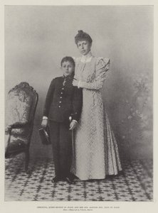 Christina, İspanya Kraliçesi ve Oğlu, İspanya Kralı Alfonso XIII