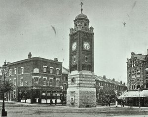 Saat Kulesi, Broadway, Crouch End, 1890 by English Photographer
