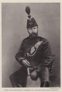 Ashanti Expedition bağlı Albay SAİK Prens Henry, KG, Battenberg by English Photographer