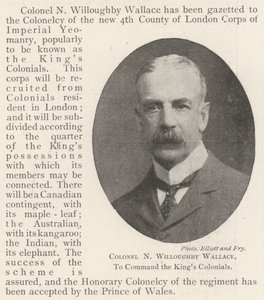 Albay N Willoughby Wallace, Kings Colonials
