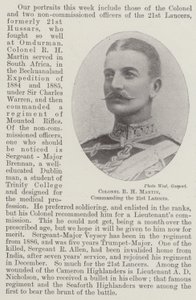 21 Lancers komutanı Albay RH Martin by English Photographer