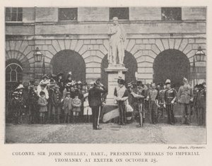 Albay Sir John Shelley, Baronet, 25 Ekim