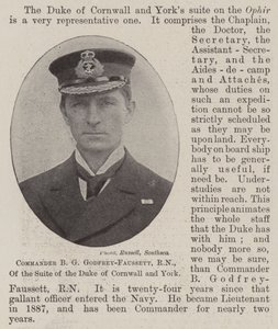 Cornwall ve York Dükü Suite Komutanı BG Godfrey-Faussett, RN, by English Photographer
