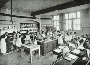 Aşçılık Sınıfı, 1896 by English Photographer