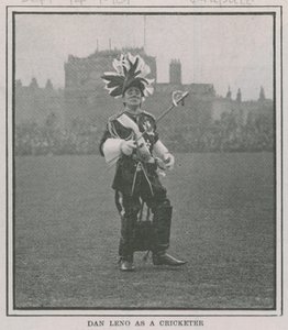 Bir kriket oyuncusu olarak Dan Leno by English Photographer