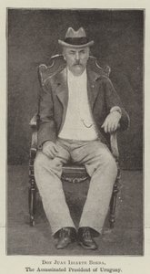 Uruguay Devlet Başkanı Don Juan Idiarte Borda by English Photographer