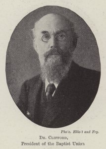 Dr Clifford, Baptist Birliği Başkanı by English Photographer