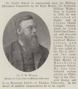 Dr FW Walker, Askeri Eğitim Komitesi Üyesi by English Photographer
