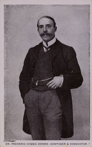 Dr Frederic Hymen Cowen, besteci, piyanist ve orkestra şefi (1852-1935) by English Photographer