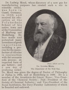 Dr Ludwig Mond, Yeni Gazın Keşfi by English Photographer
