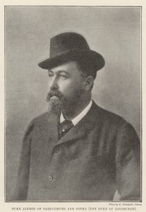 Saxe-Coburg Dükü Alfred ve Edinburgh Dükü Gotha by English Photographer