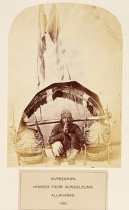 Dureeahon, Hindoo from Bundelcund, Allahabad, from The People of India, J. Forbes Watson tarafından, 1868