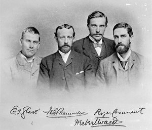 EJ Glave, W.G. Parminter, Herbert Ward ve Roger Casement by English Photographer