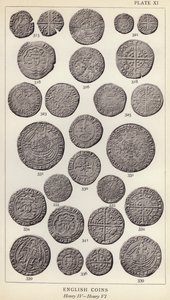 İngiliz Paraları, Henry IV, Henry VI (s/b fotoğraf) by English Photographer