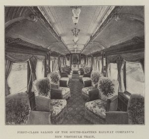 Güneydoğu Demiryolu Şirketlerinin Birinci Sınıf Salonu Yeni Vestibule Train by English Photographer