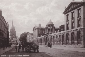 Queens College Önü, Oxford by English Photographer