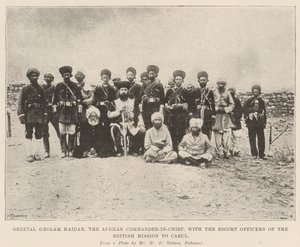 Afgan Başkomutanı General Gholam Haidar, İngiliz Cabul Misyonu