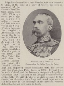 General Sir A Gaselee, Çin için Hint Kuvvetlerine komuta ediyor by English Photographer