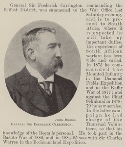 Genel Sir Frederick Carrington by English Photographer