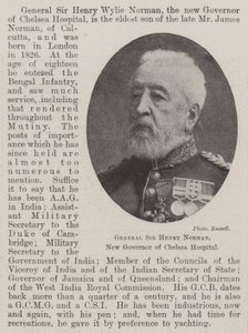General Sir Henry Norman, Chelsea Hastanesinin Yeni Valisi by English Photographer