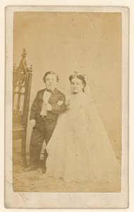 General Tom Thumb ve eşi by English Photographer