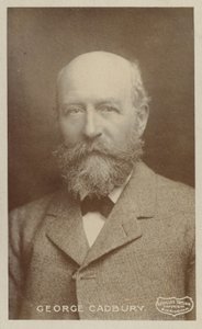 George Cadbury (1839-1922), İngiliz çikolata üreticisi ve sosyal konularda kampanya yürütücüsü by English Photographer