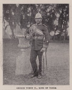 Tonga Kralı II. George Tubon by English Photographer