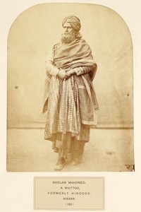 Gholam Mahomed, a Wuttoo, eski Hintliler, Hissar, The People of India