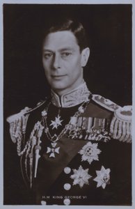 HM King George VI (s/b fotoğraf) by English Photographer