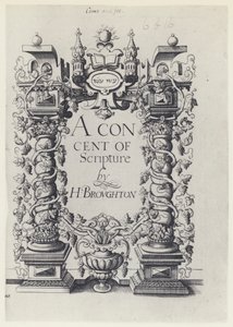 H Broughton, A Concent of Scripture, G Simson ve W White 1590 (s/b fotoğraf) by English Photographer