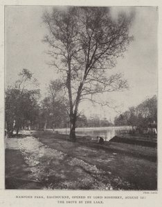 Hampden Park, Eastbourne, Lord Rosebery tarafından açıldı, 12 Ağustos, Drive by the Lake by English Photographer