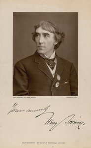 Henry Irving, oyuncu; imzalı fotoğraf by English Photographer