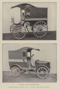 Atlı ve motorlu kamyonetler (s/b fotoğraf) by English Photographer