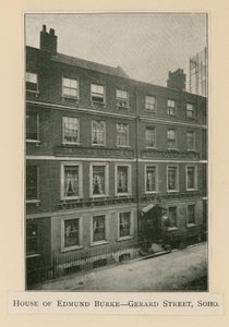 Edmund Burke Evi, 37 Gerrard Caddesi by English Photographer