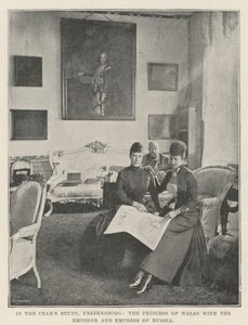Çar Araştırmasında, Galler Prensesi Fredensborg, Rusya İmparatoru ve İmparatoriçesi ile birlikte by English Photographer