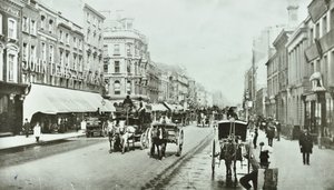John Lewis, Oxford Street, Westminster LB: Oxford Circus tarafından doğuya bakıyor, 1890 by English Photographer
