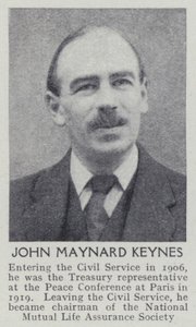 John Maynard Keynes (s/b fotoğraf) by English Photographer
