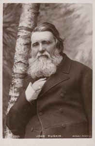 John Ruskin (1819-1900), İngiliz yazar, sanat eleştirmeni, sanatçı ve sosyal düşünür by English Photographer