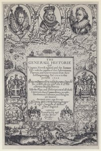 John Smith, The Generall Historie of Virginia, J Dawson for M Sparkes 1624 (s/b fotoğraf) by English Photographer