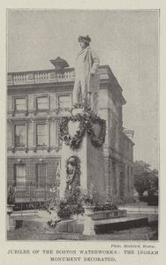 Boston Su İşleri Jübilesi, Ingram Anıtı dekore edildi by English Photographer