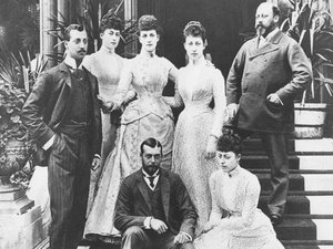 Kral Edward ve ailesi (s/b fotoğraf) by English Photographer