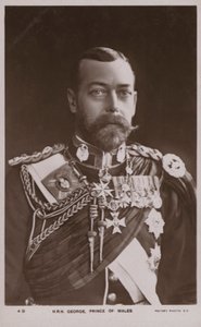 Kral V. George, Galler Prensi (b/w fotoğraf) by English Photographer